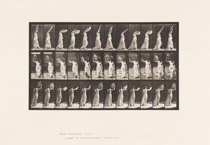 Płyta 41. Chodzenie, flirtowanie z fanem autorstwa Eadweard Muybridge