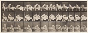 Talerz 436. Przygotowanie łóżka autorstwa Eadweard Muybridge