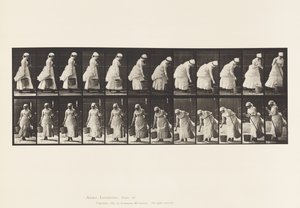 Płyta 437. Odstawianie łyżki i przygotowanie do zamiatania autorstwa Eadweard Muybridge
