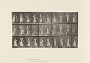Tablica 495. Różne fazy toalety autorstwa Eadweard Muybridge