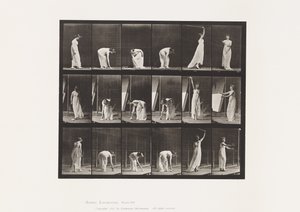 Tabliczka 503. Różne – Pochylanie się itp. autorstwa Eadweard Muybridge