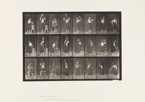 Talerz 517. Różne ruchy ze dzbanem na wodę autorstwa Eadweard Muybridge