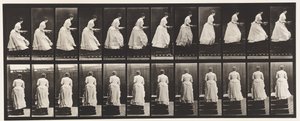 Płyta 95.Wstępujące schody, Umywalka w rękach, 1885 autorstwa Eadweard Muybridge