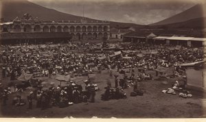 Plaza i Pałac Wicekróla – Antigua de Guatemala autorstwa Eadweard Muybridge