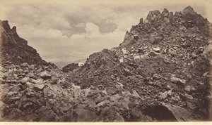 Quezaltenango z krateru wulkanu autorstwa Eadweard Muybridge