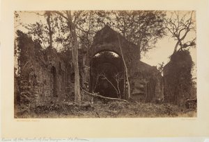 Ruiny kościoła Las Monjas, Stara Panama autorstwa Eadweard Muybridge