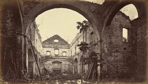 Ruiny kościoła Santo Domingo-Panama, 1875, opublikowane 1877 (zdjęcie) autorstwa Eadweard Muybridge