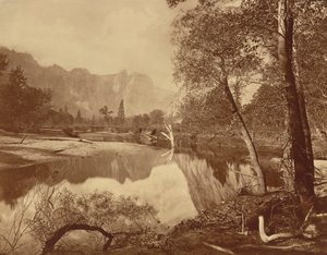 Dolina Yosemite z obozu Mosquito, nr 22,1872 (zdjęcie) autorstwa Eadweard Muybridge
