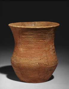 Zlewka dzwonowa z grobu w Radley, Barrow Hills, ok. 2500-2150 pne (glina) (patrz także 3073366)