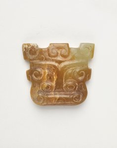 Wisiorek w kształcie zwierzęcej maski, 650-500 p.n.e. autorstwa Eastern Zhou Dynasty Chinese School
