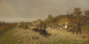 Pszczoła łuska, wyspa Nantucket, 1876 autorstwa Eastman Johnson