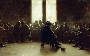 Studia dla szkoły filozoficznej w Nantucket autorstwa Eastman Johnson