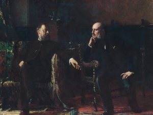 Ustawa o finansowaniu, 1881. autorstwa Eastman Johnson