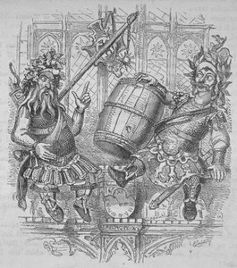 Gog i Magog z beczką, 1840