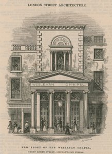 Nowy front kaplicy Wesleyan, Great Queen Street, Lincoln
