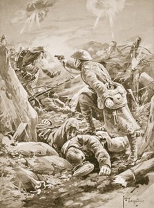 Szeregowy (działający po kapralu) L. Clarke, samotny, trzymający na dystans oddział Niemców podczas kontrataku