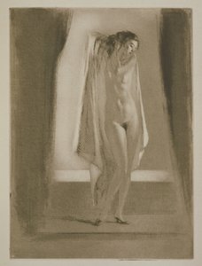 Kobieta wychodząca z wanny, ilustracja do „Mitsou” Sidonie-Gabrielle Colette (1873-1954) opublikowana w 1930 r. (akwaforta i sucha igła)