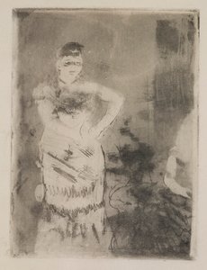 Piosenkarka autorstwa Edgar Degas