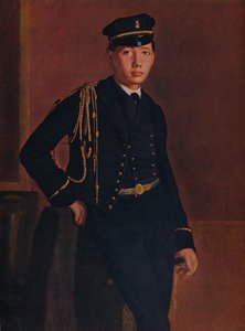 Achille de Gas w mundurze kadeta, 1856-1857 autorstwa Edgar Degas