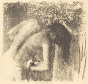 Po kąpieli Wyjście z kąpieli Duży talerz, ok. 1 godz. 1891. autorstwa Edgar Degas
