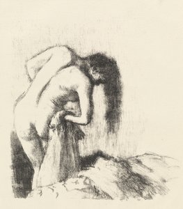 Po kąpieli Wyjście z kąpieli Mały talerzyk, ok. godz. 1891. autorstwa Edgar Degas