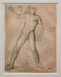 Aleksander i studiują nogi. Około 1859-1861. Czarny tusz i grafit na papierze autorstwa Edgar Degas