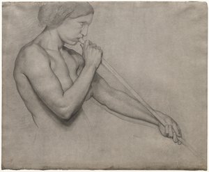 Anioł dmący w trąbkę autorstwa Edgar Degas