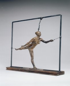 Arabeska nad prawą nogą, lewe ramię z przodu, ok. godz. 18851890. autorstwa Edgar Degas