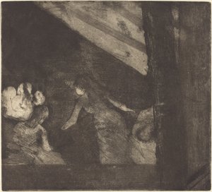 W Cafe des Ambassadeurs Aux Ambassadeurs, 18791880. autorstwa Edgar Degas