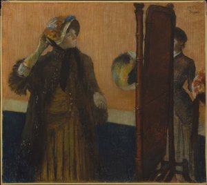 U modystki autorstwa Edgar Degas