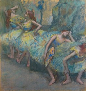 Tancerze baletowi na skrzydłach autorstwa Edgar Degas
