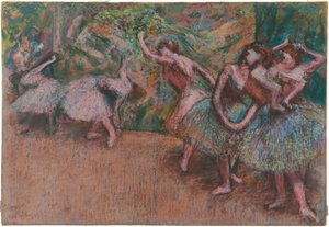 Scena baletowa, ok. 1907 (pastel) autorstwa Edgar Degas