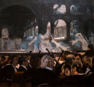 Balet Roberta Diabła. 1876. Olej na płótnie. autorstwa Edgar Degas