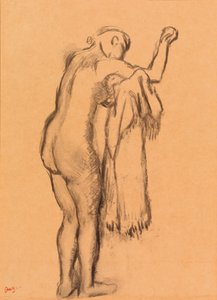 Kąpiąca się sama suszy autorstwa Edgar Degas