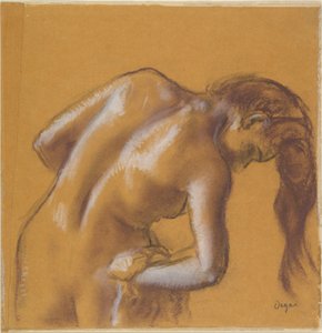 Kąpiąca się kobieta wycierająca się autorstwa Edgar Degas