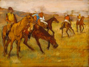 Przed wyścigiem autorstwa Edgar Degas