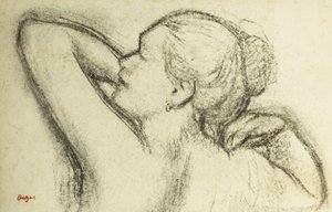 Popiersie kobiety; Buste de Femme, autorstwa Edgar Degas