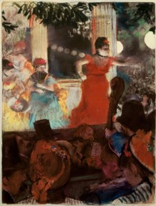 Kawiarnia-koncert dla ambasadorów autorstwa Edgar Degas