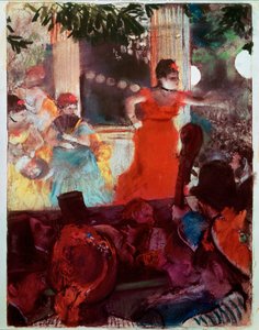 Cafe Concert aux Ambassadeurs (olej na płótnie) autorstwa Edgar Degas