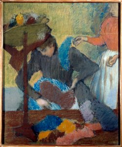 Chez la modist Pastel autorstwa Edgara Degasa (1834-1917) 1898 nd. 0,91x0,75 m Paryż, Muzeum Orsay autorstwa Edgar Degas