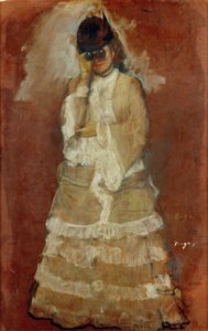 Dama z lornetką autorstwa Edgar Degas