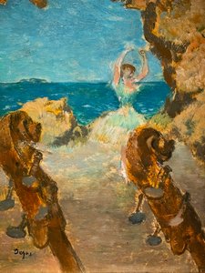 Tancerz. Scena baletowa. 1891. Olej na płótnie. autorstwa Edgar Degas