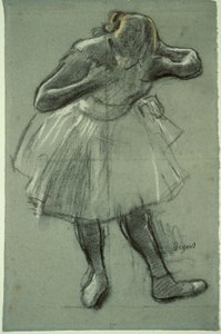 Tancerz pochylający się do przodu autorstwa Edgar Degas
