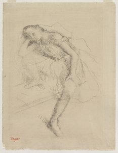Tancerka w spoczynku, ok. 1895. autorstwa Edgar Degas