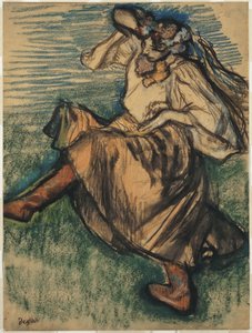 Tancerka w ukraińskim stroju autorstwa Edgar Degas