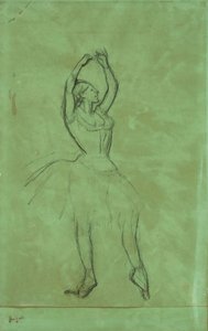Tancerka z podniesionymi rękami autorstwa Edgar Degas