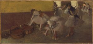 Tancerze w Zielonej Sali, ok. 1879 r. autorstwa Edgar Degas
