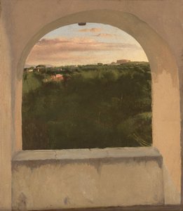 Degas - Pejzaż włoski widziany przez świetlik, około 1856-59, L 48 autorstwa Edgar Degas