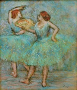 Dwóch tancerzy autorstwa Edgar Degas