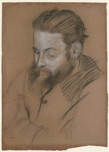 Diego Martelli, 1879. autorstwa Edgar Degas